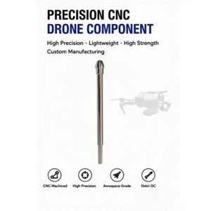 Precision CNC machined 7075-T6 aluminum motor mount for FPV drone